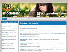 Tablet Screenshot of models.abbywinters.com