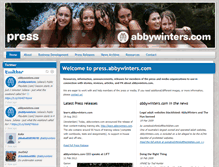 Tablet Screenshot of press.abbywinters.com